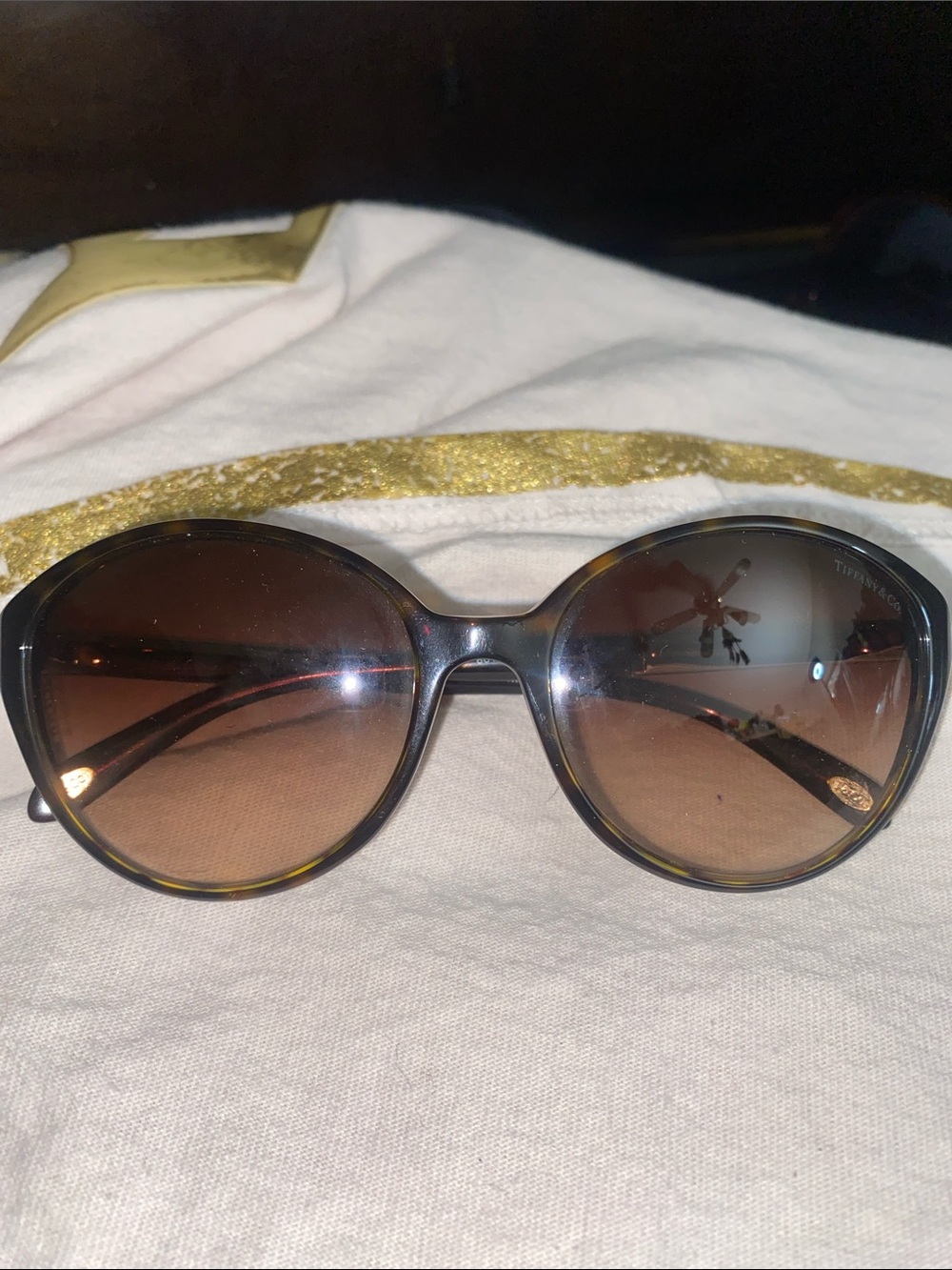 Tiffany & Co. Women's Brown Gradient Bling TF4073 Authentic Sunglasses